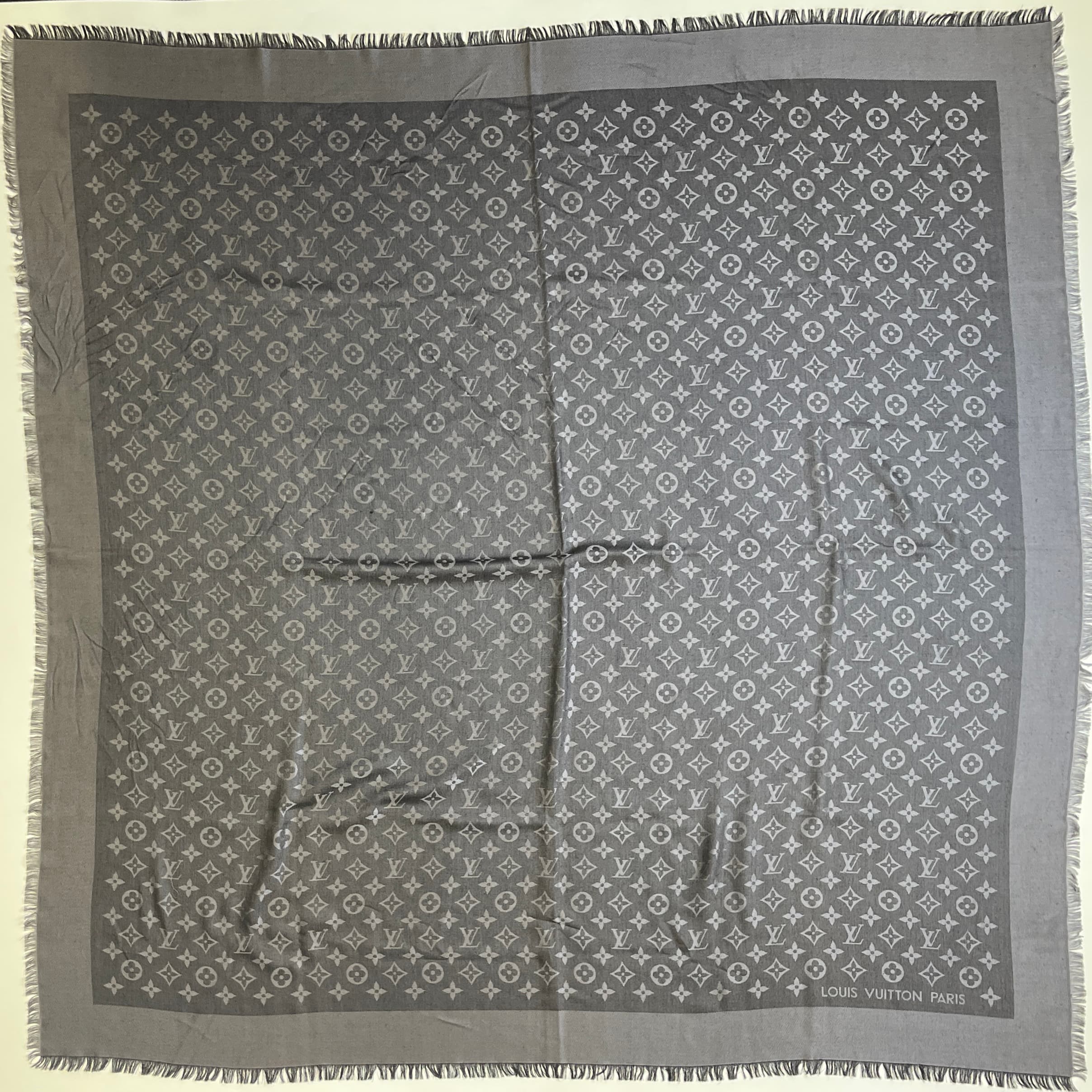 楽天市場】LOUIS VUITTON ショール・モノグラム M71336 シルク60