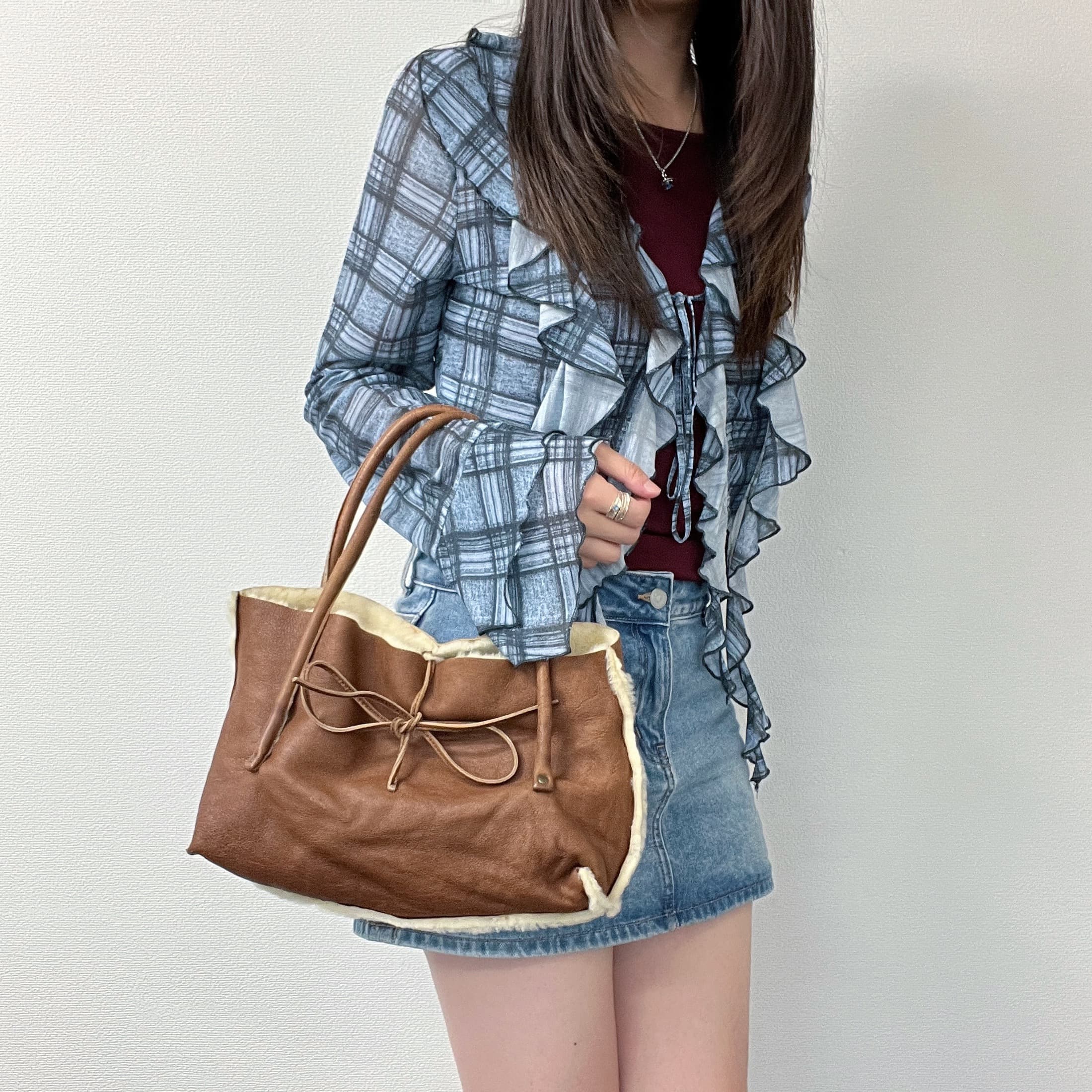 【中古】MIU MIU ミュウミュウ ハンドバッグ ショルダーバッグ 肩掛け ブラウン レザー ヴィンテージ レディース【中古美品】HIBUOCHI VINTAGE