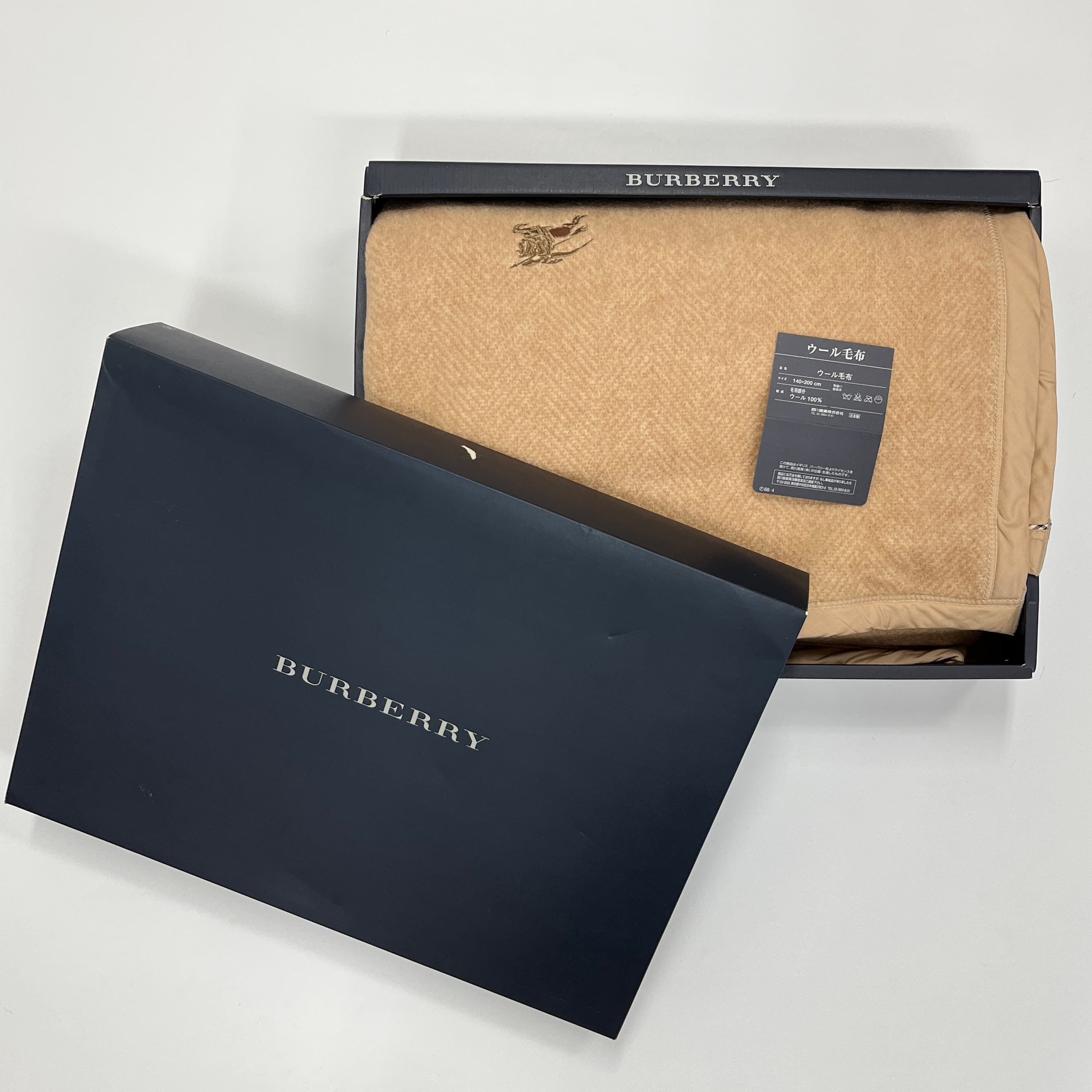 楽天市場】未使用品 バーバリー BURBERRY 西川産業 羽毛 ひざ掛け