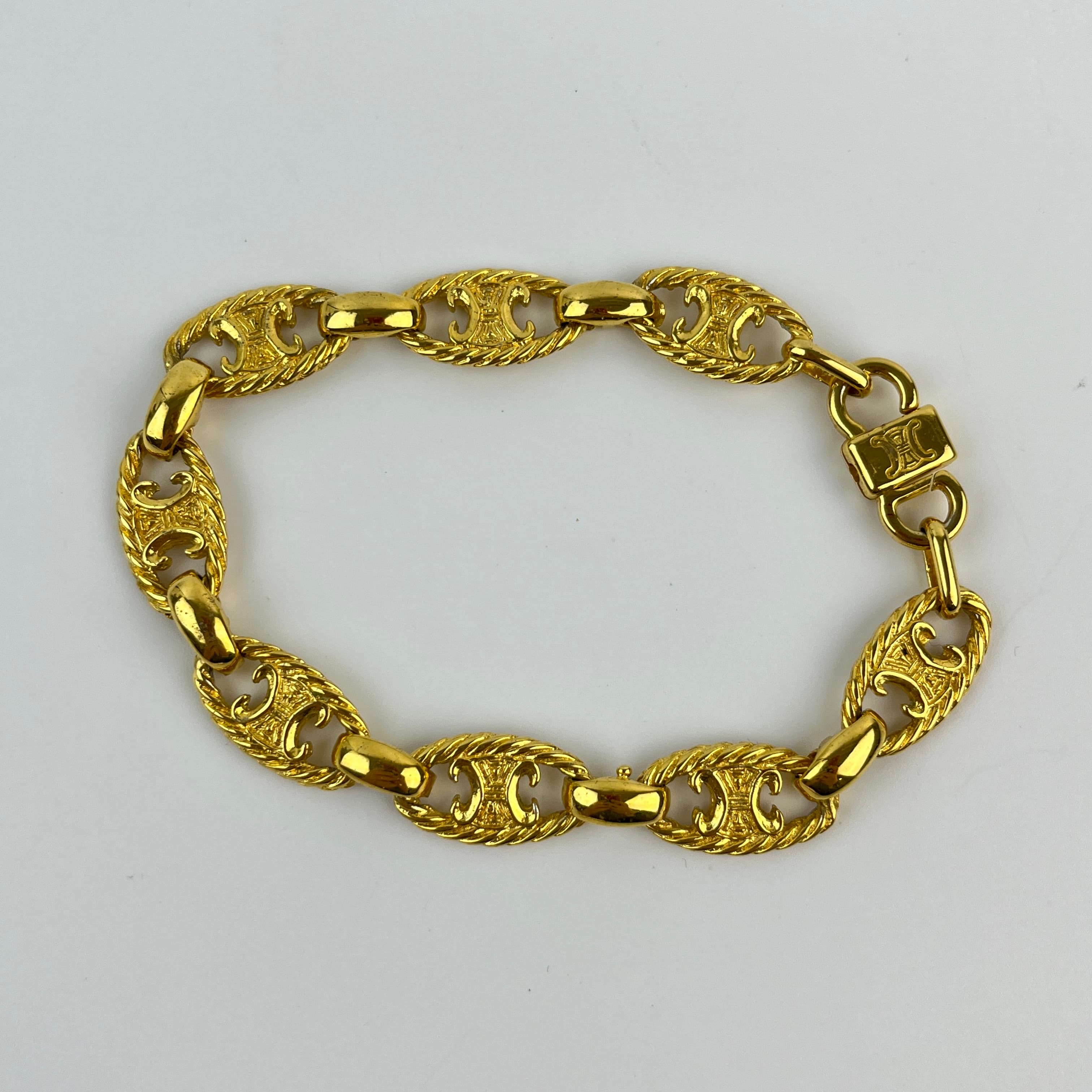 楽天市場】CELINE （セリーヌ） トリオンフ ブレスレット ゴールド 5