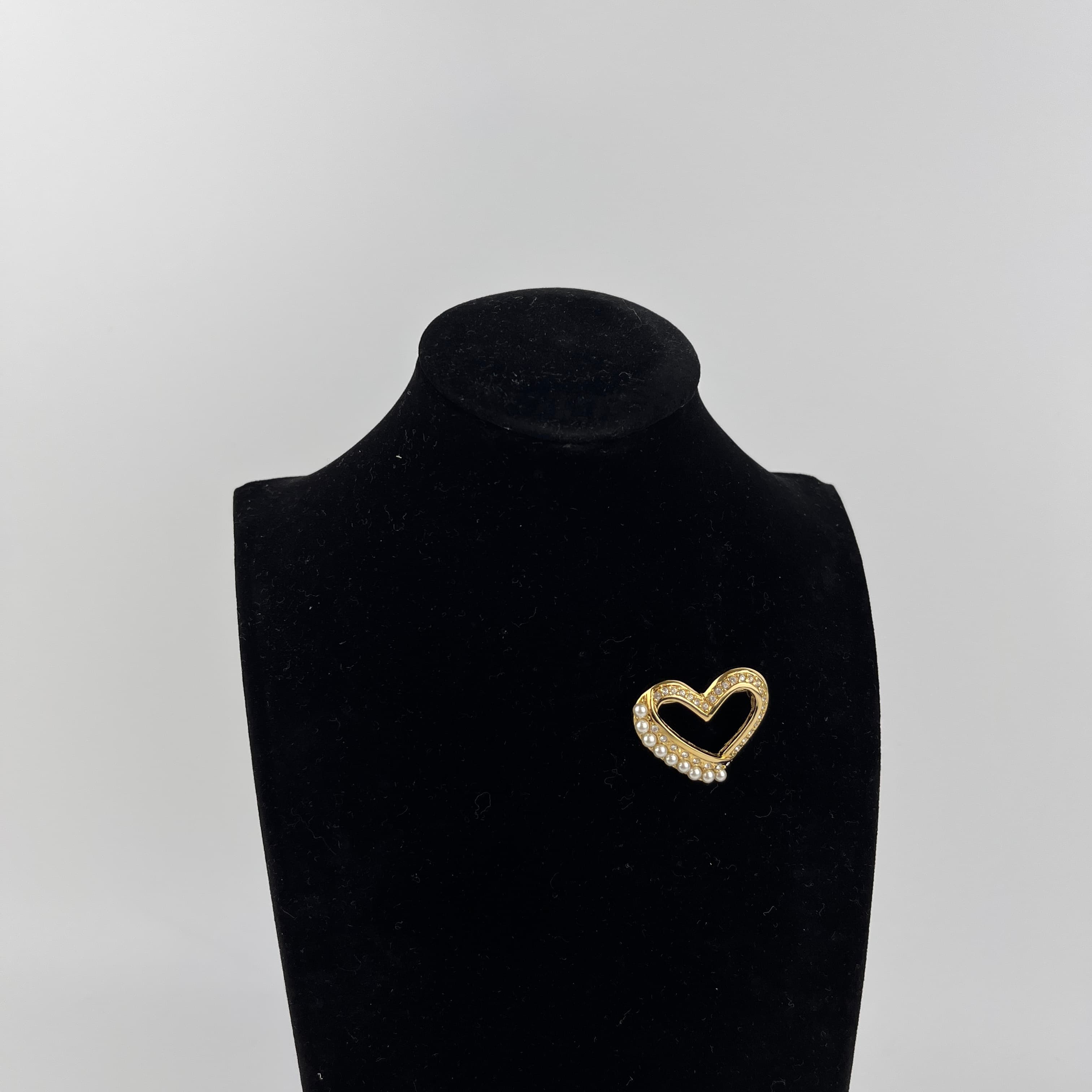 楽天市場】クリスチャンディオール Christian Dior ハート ブローチ