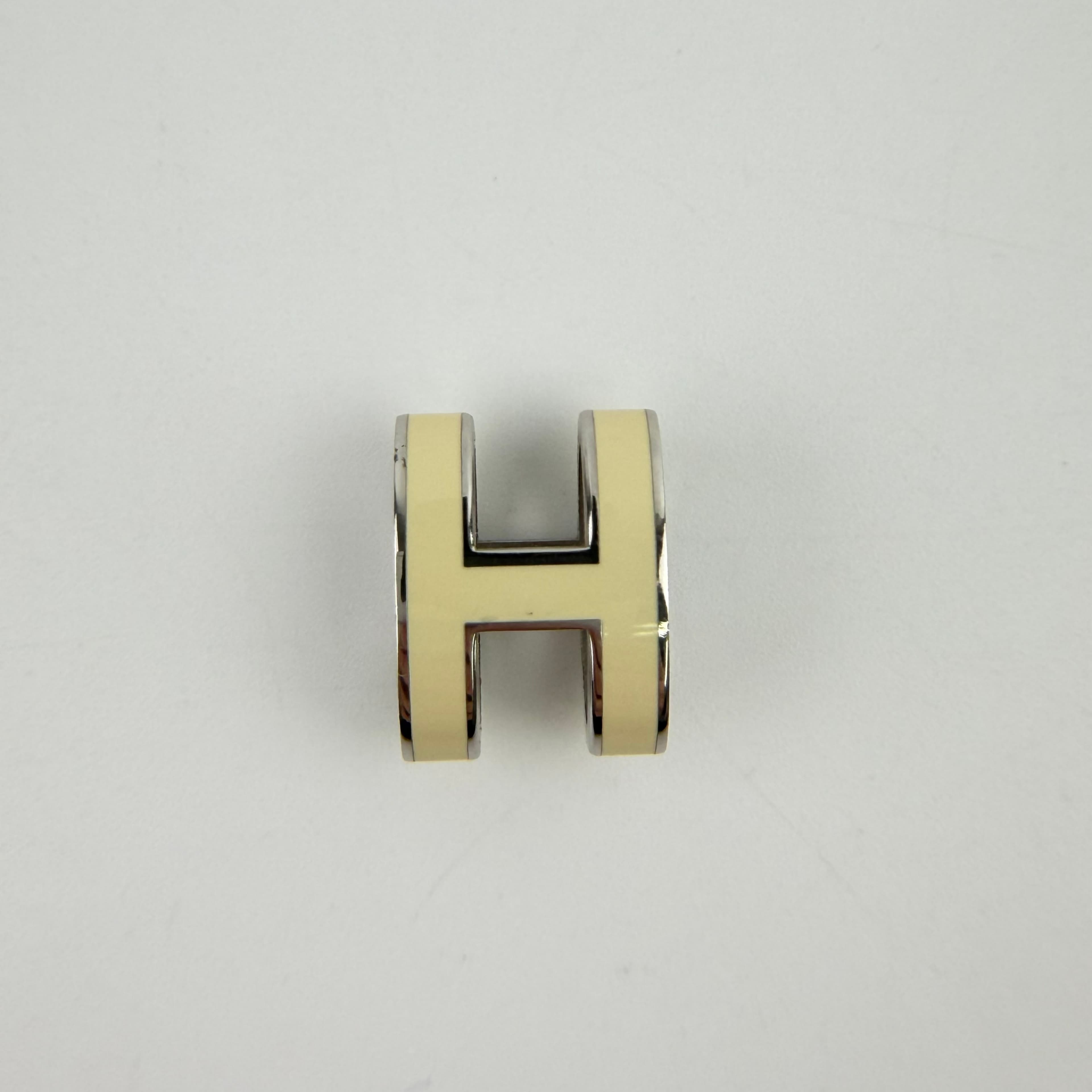 【中古】HERMES エルメス ポップアッシュH アクセサリー ネックレス ペンダントトップ アイボリー シルバー ヴィンテージ レディース【中古美品】HIBUOCHI VINTAGE HBOC260218A20