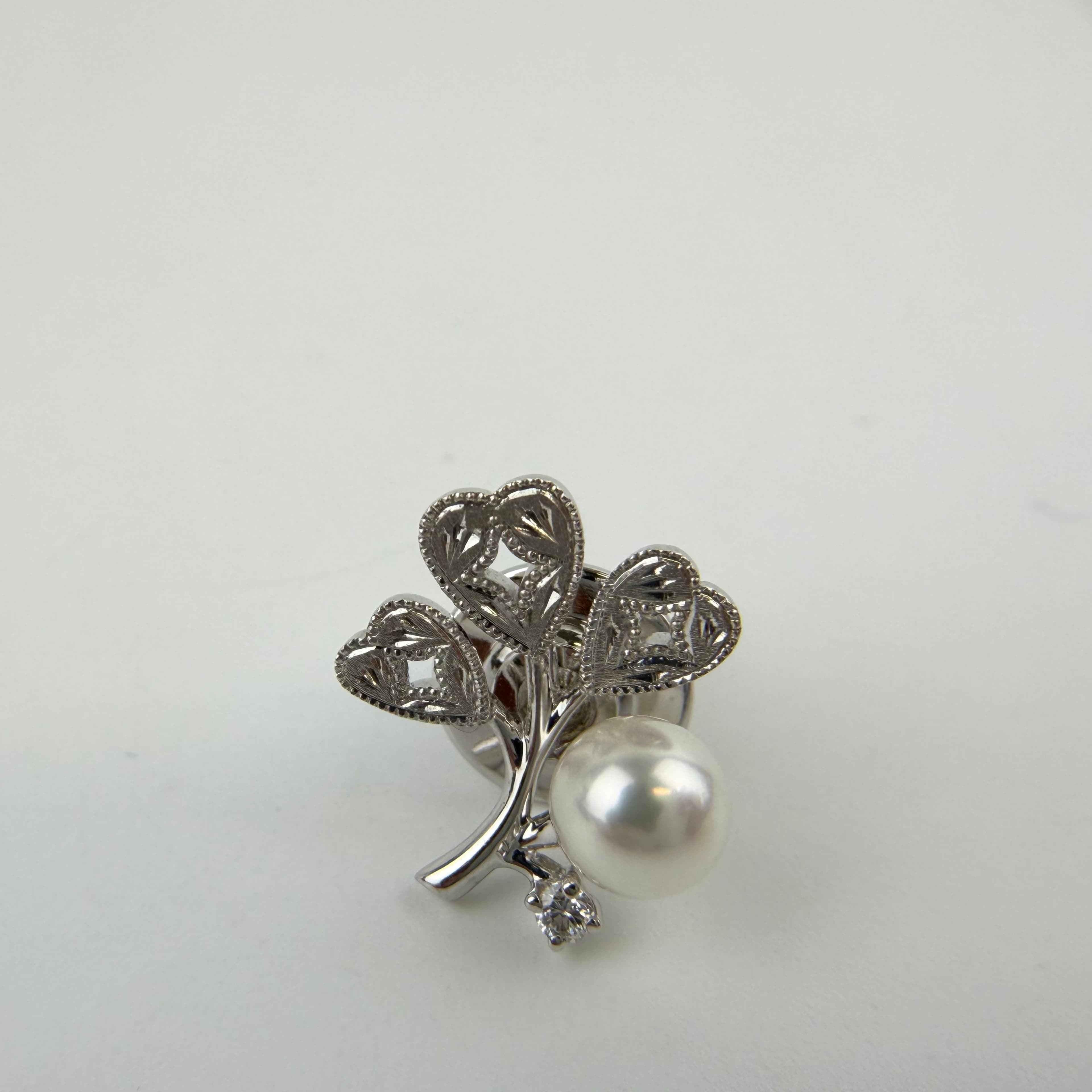 【中古】MIKIMOTO ミキモト アクセサリー ブローチ パール K18 ヴィンテージ レディース【中古美品】HIBUOCHI VINTAGE HBOC260218A17