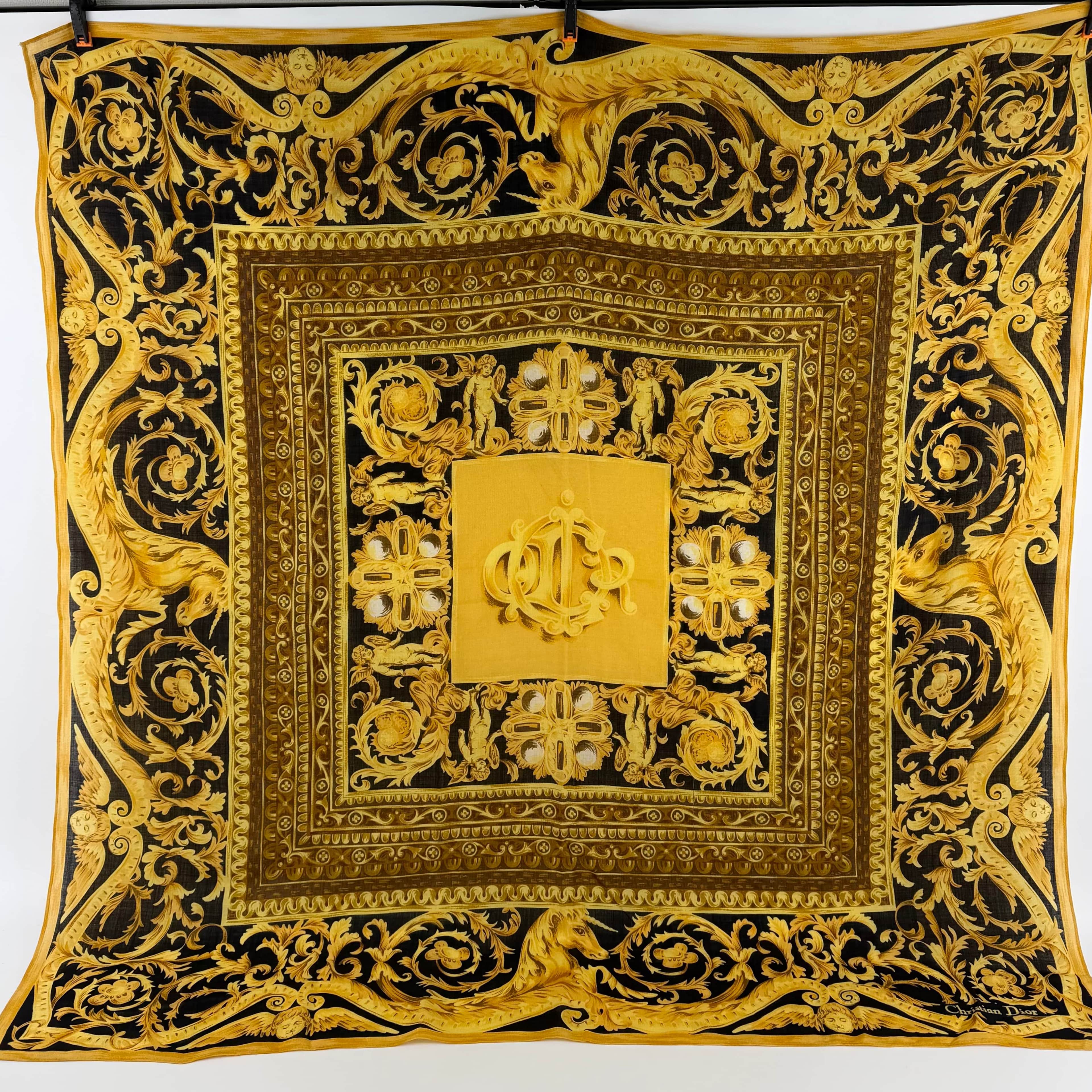 【中古】Christian Dior クリスチャンディオール スカーフ マルチカラー ヴィンテージ レディース【中古美品】HIBUOCHI VINTAGE hboc260303a16-1