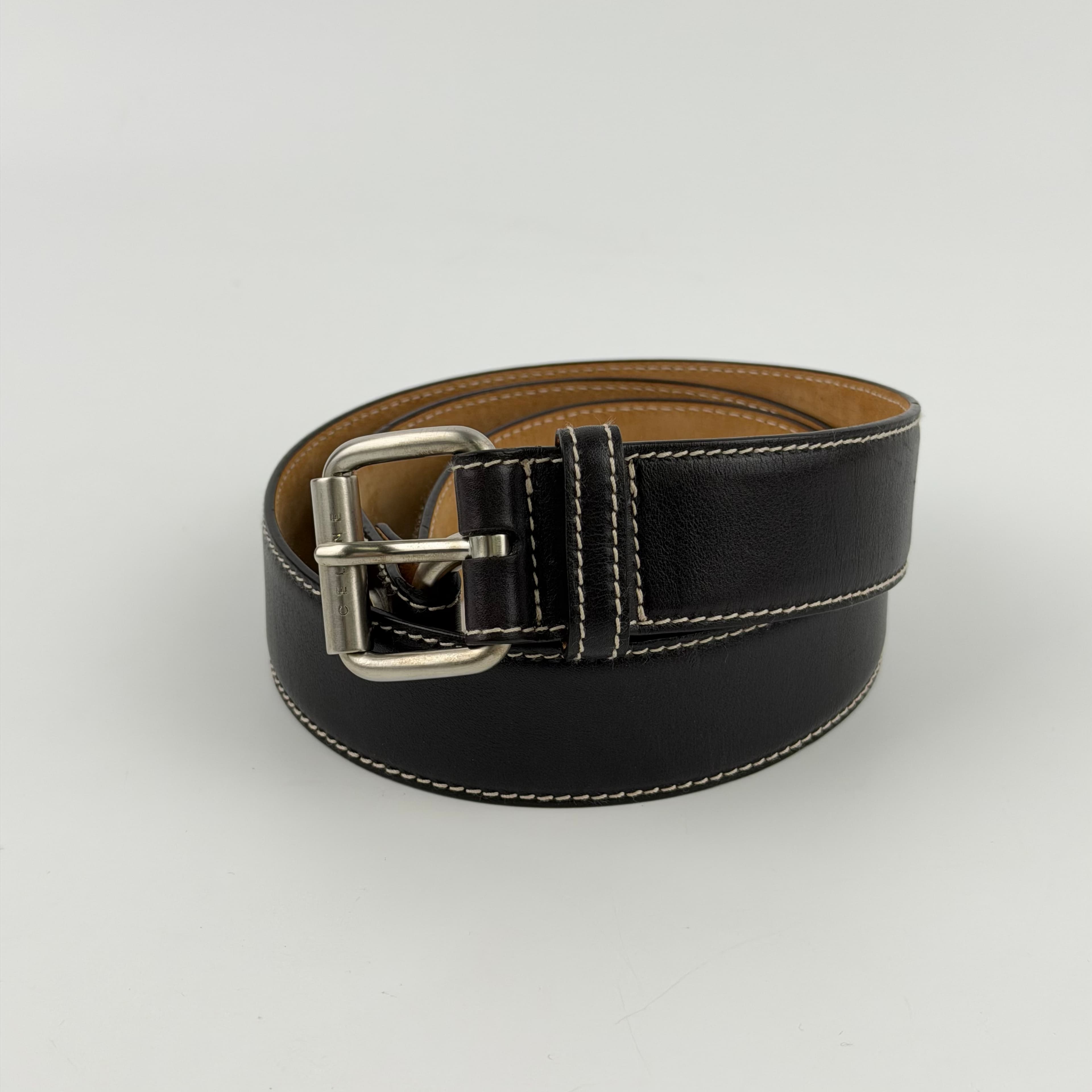 【中古】CELINE セリーヌ ベルト レザー ダークブラウン ヴィンテージ レディース【中古美品】HIBUOCHI VINTAGE hboc260311a07