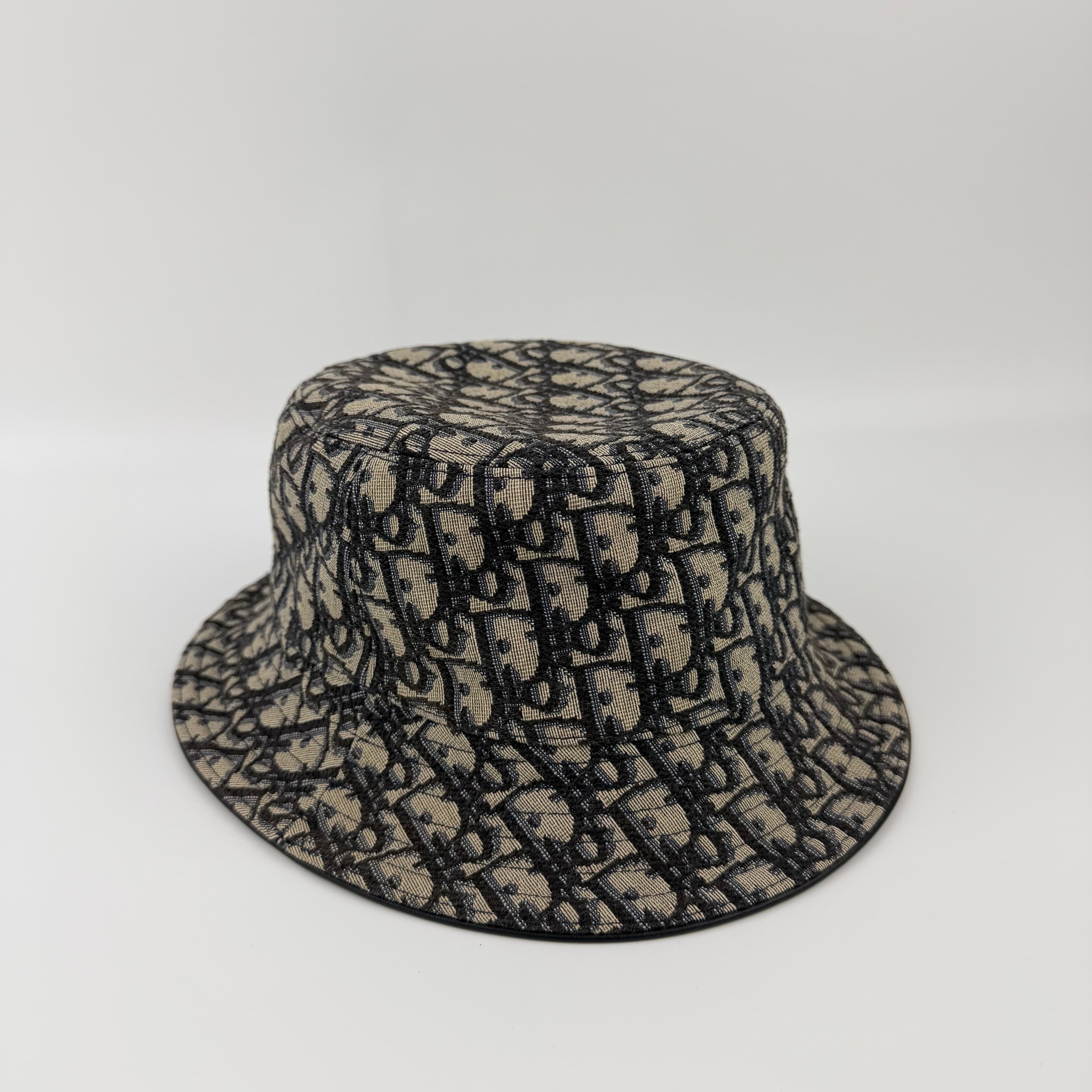 【中古】Christian Dior クリスチャンディオール オブリークボブハット 帽子 コットン ブラック ヴィンテージ レディース【中古美品】HIBUOCHI VINTAGE hboc260403a20