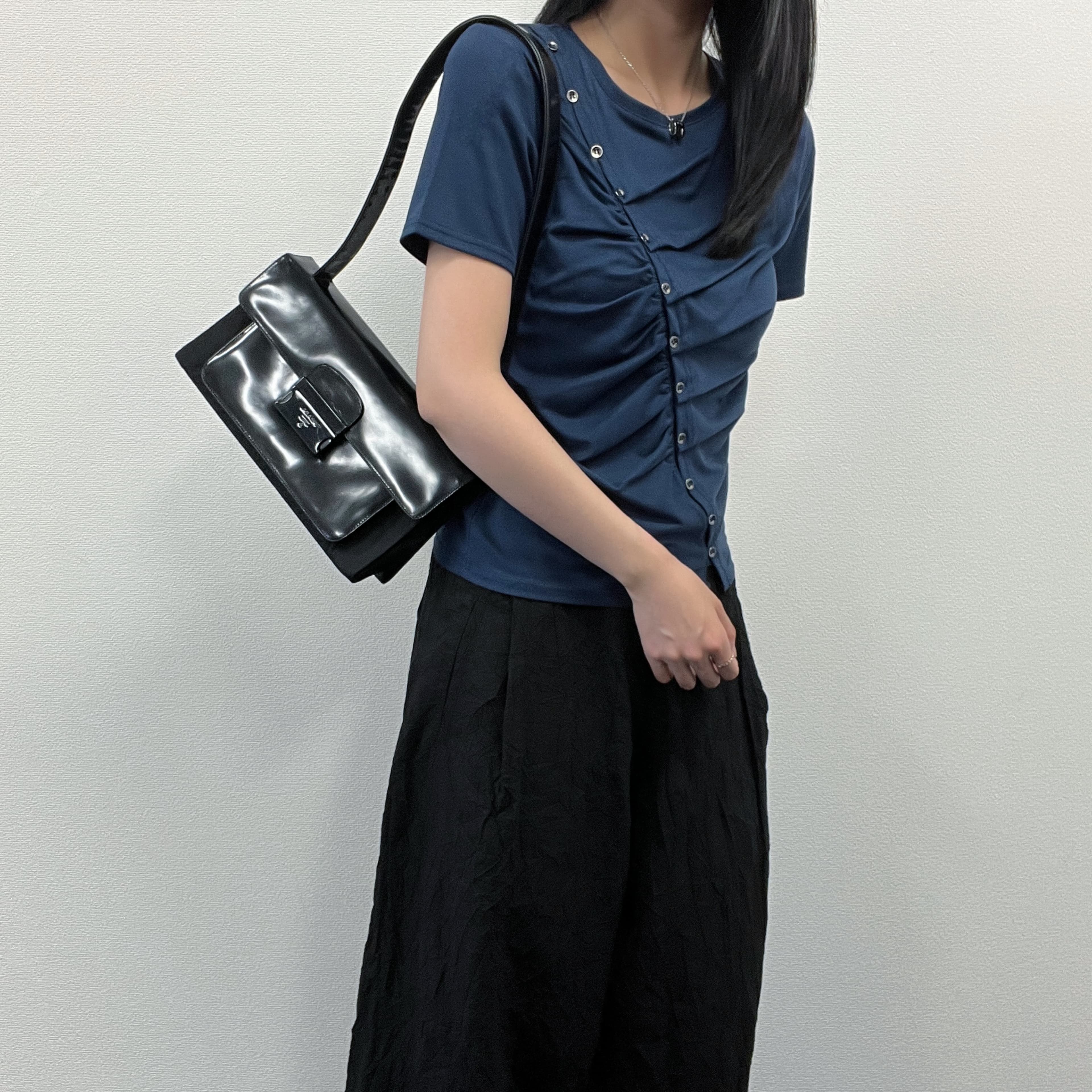 【中古】PRADA プラダ ショルダーバッグ 黒いこと 専売特許 ヴィンテージ レディース【中古美品】HIBUOCHI VINTAGE hboc260508a01