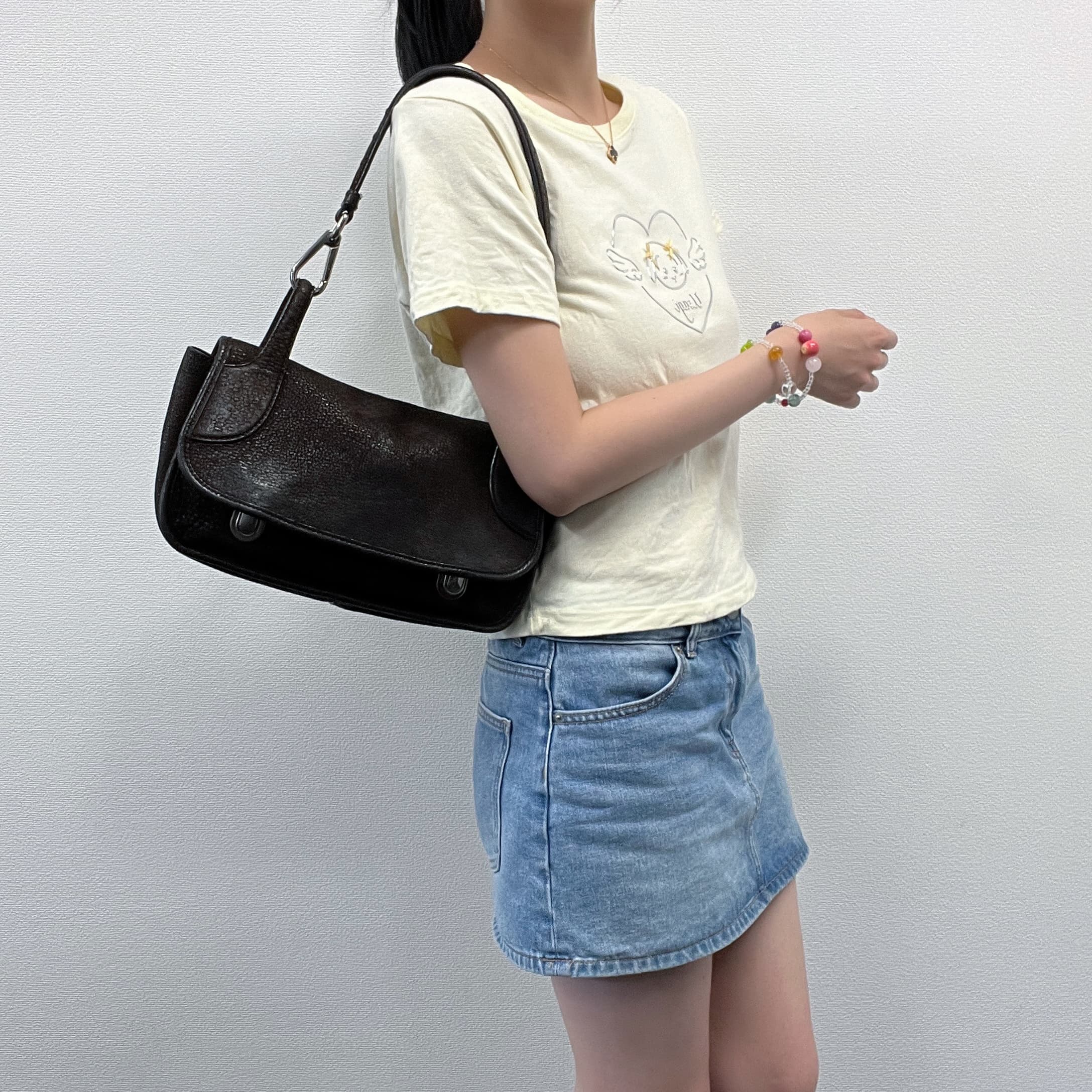 【中古】PRADA プラダ ショルダーバッグ ホーボーバッグ 赤銅色 なめし革 ヴィンテージ レディース【中古美品】HIBUOCHI VINTAGE hboc260517a16