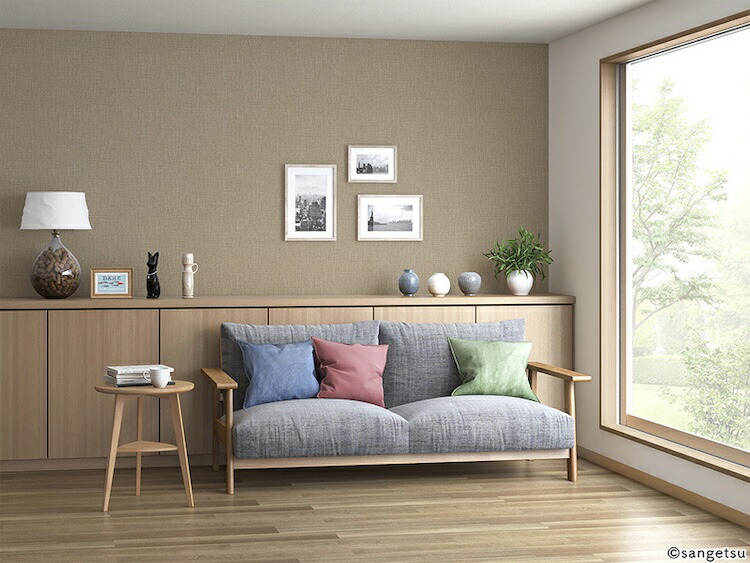 楽天市場】国産壁紙 のり付き壁紙／サンゲツ FE76536／ 汚れ防止 抗菌