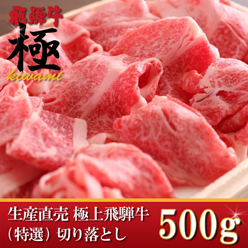 <br>☆すき焼きやしゃぶしゃぶにも☆<br>極上飛騨牛リッチな切り落とし500ｇ☆<br>セール中は簡易包装です！<br>飛騨牛専門店だからこそできる特別価格 お取り寄せグルメ  高級食材料