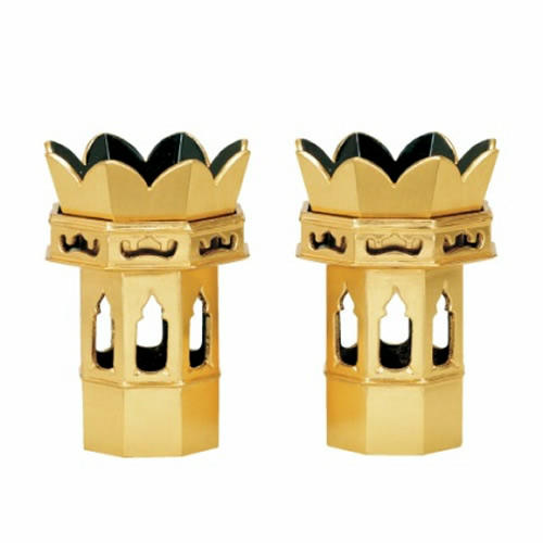 楽天市場】【仏具】八角供花 総金 木製（真宗 大谷派・東用）1対