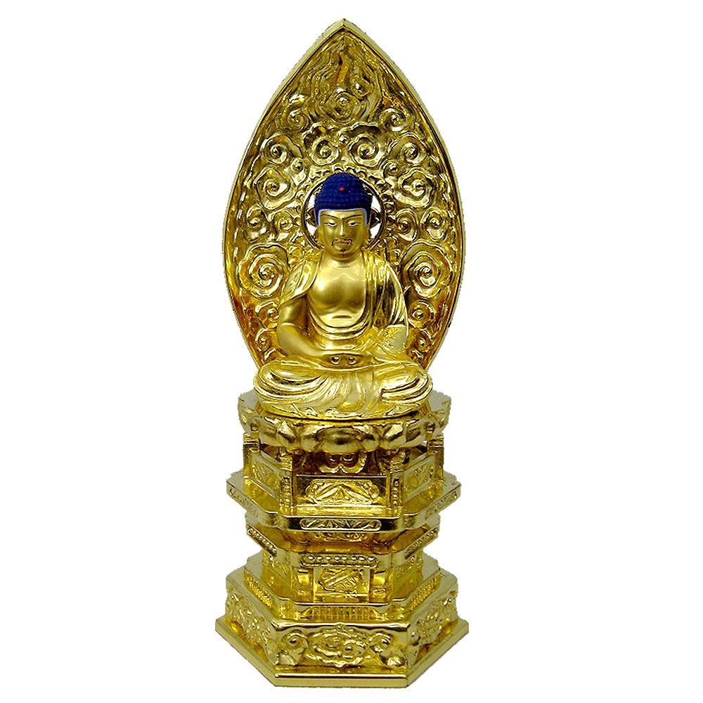 大日如来(2.5寸) 仏像 純金中七 肌粉