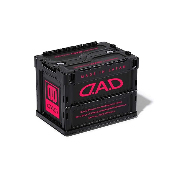 DAD 給仕 D.A.D 容れものボックス席 20L 黒いこと/さくら色 折りたたみ容れもの GARSON HA574-03