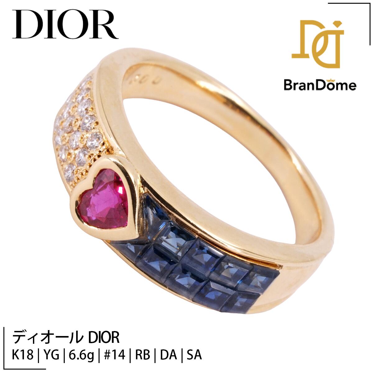 Dior mimiouiリング ルビー　k18 クリスチャンディオールのミミウィ リング K18YG ルビー dior mimioui