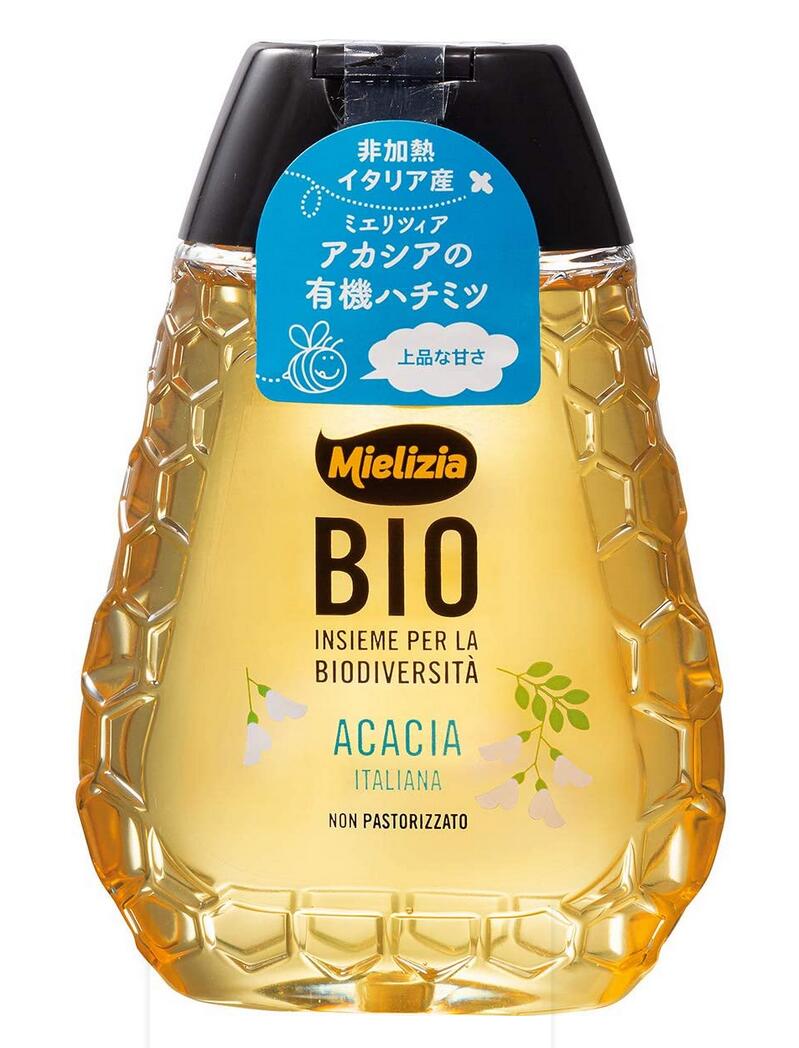 ミエリツィア アカシアの有機ハチミツ(スクイーザーボトル)250g 3個セット日仏貿易