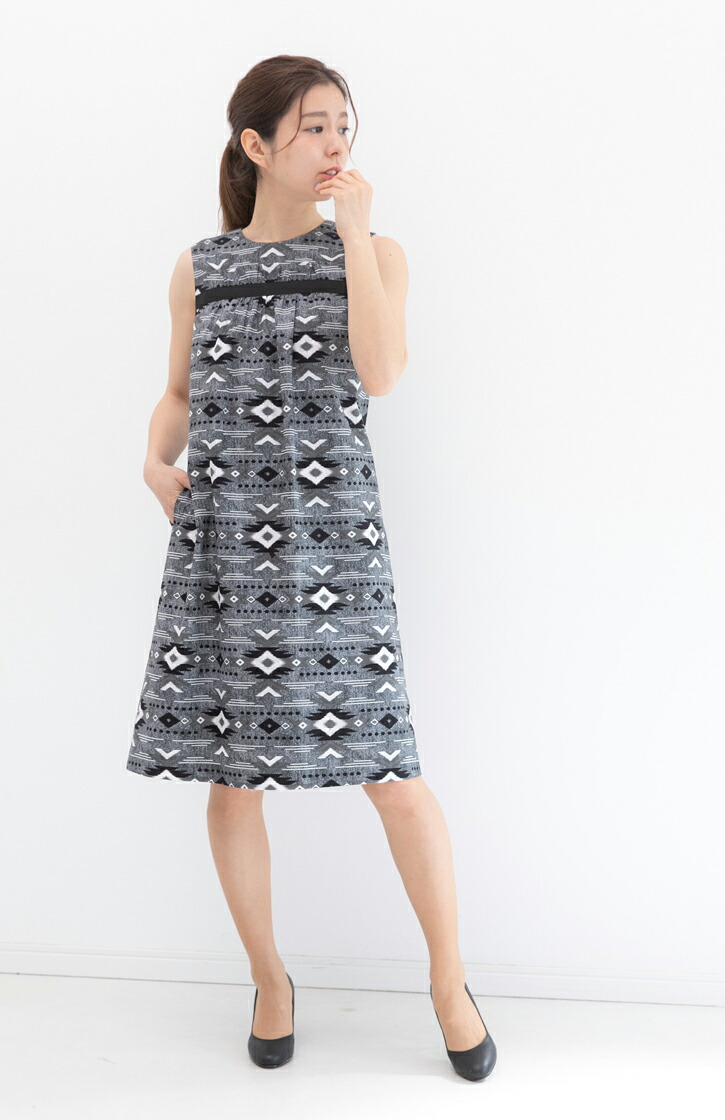 驚きの値段 ブティックひでき 胸切り替え フリル付き ノースリーブワンピース 春夏 ワンピース 7号 15号 オーダーメイド ワンピース