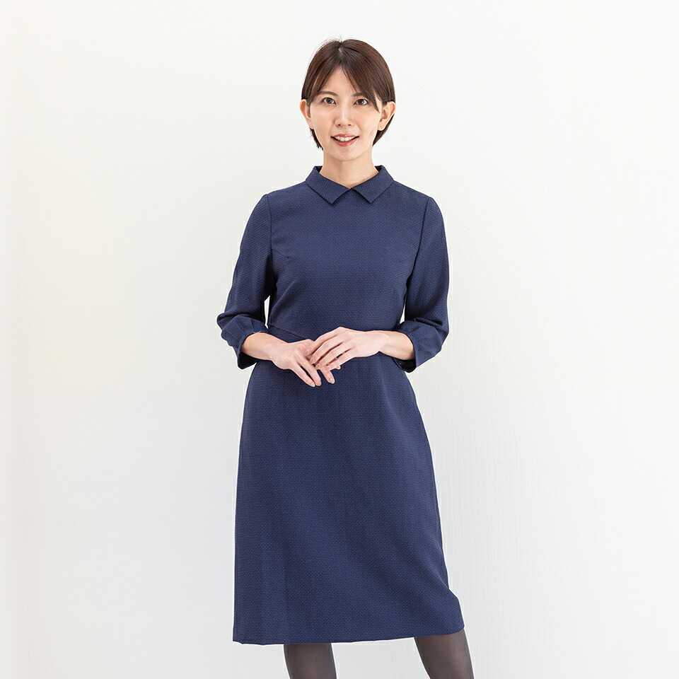 ブティックひでき バイヤス切り替え パフスリーブワンピース 7号～15号 オーダーメイド HY-5892｜ヨーロッパ服地のひでき
