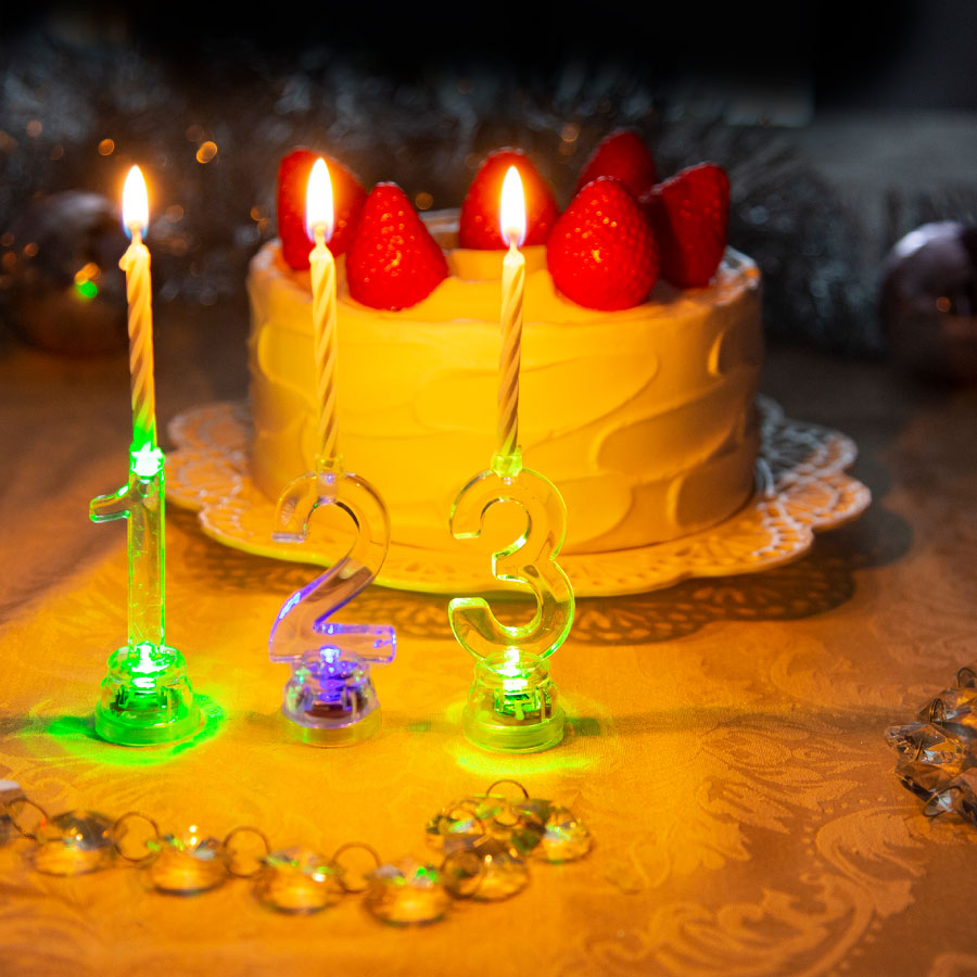 楽天市場 ろうそく 誕生日 数字 ケーキ用 Led キャンドル ロウソク ケーキトッパー バースデーキャンドル かわいい 記念日 ナンバーライト 2l 0 ハイドアウト