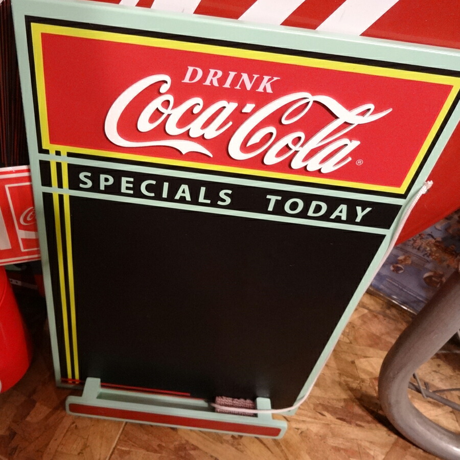 楽天市場 訳あり 看板 コカコーラ チョークボード Cocacola カンパニー 企業 メニュー 時間 記入 ダイナー ディスプレイ インテリア ガレージ アメリカン雑貨 あす楽対応 ハイドアウト