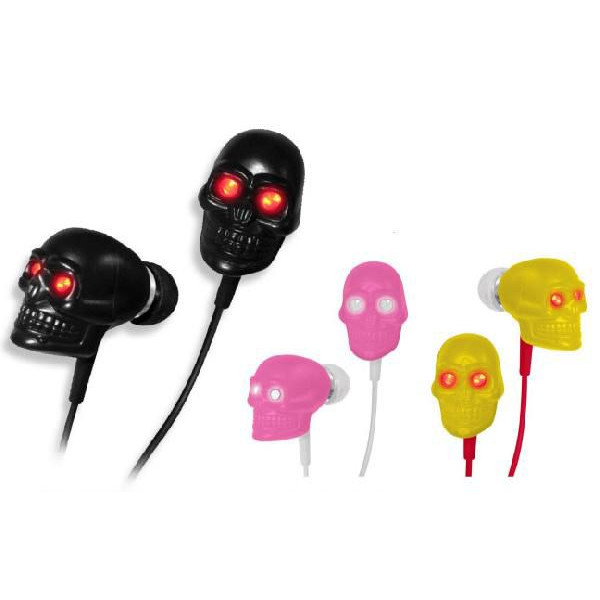 楽天市場】スカルモチーフのカナル型イヤフォン イヤホン ホワイト