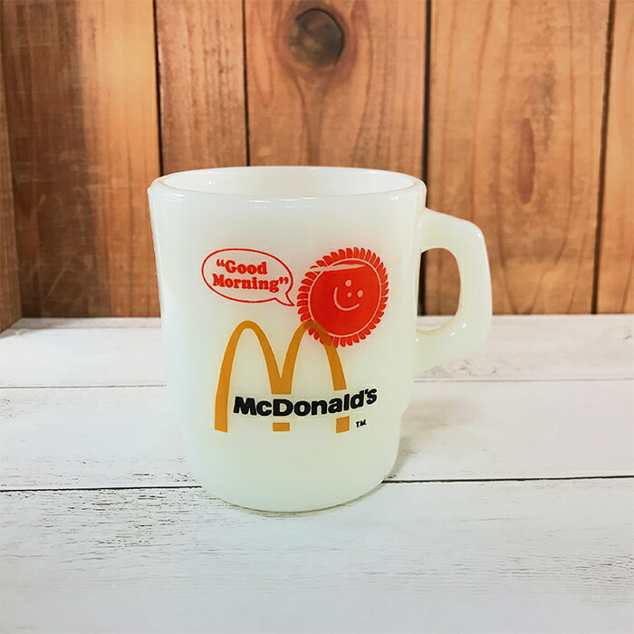 素晴らしい マグカップ アメリカン雑貨 アメリカ マグカップ カナダ グッドモーニング マクドナルド Fire King ファイヤーキング ミルクガラス 誕生日 人気 ギフト プレゼント オシャレ かわいい テーブルウェア Bncedeao Integration Gov Bf