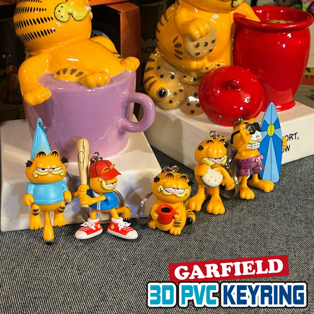 楽天市場】ガーフィールド キーホルダー GARFIELD カウボーイ ラバー