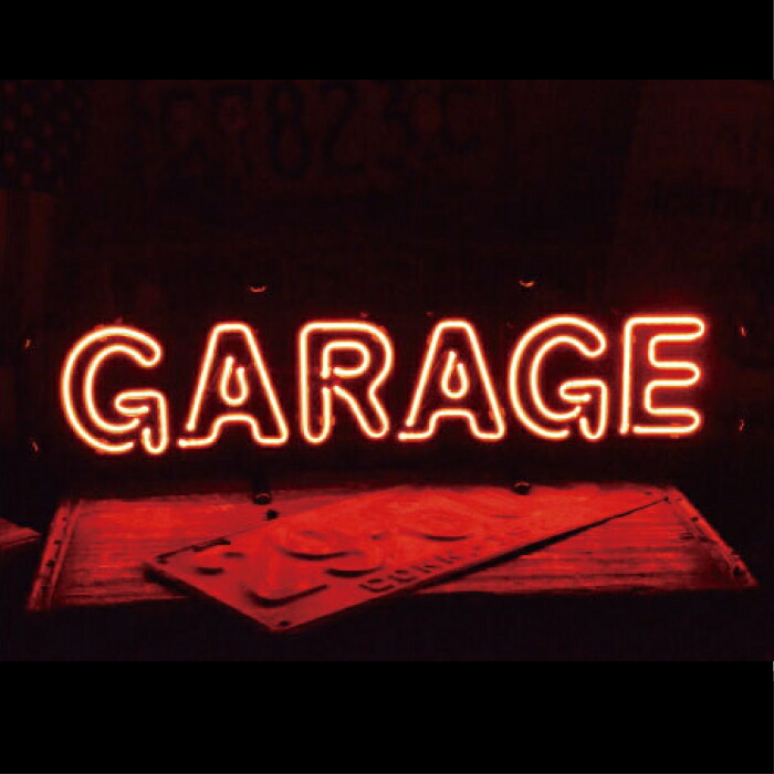 【送料無料】 ネオンサイン 看板 ネオン管 ネオンライト NEON SIGN インテリア 店舗用 ガラス管 電飾看板 おしゃれ アメリカン雑貨 アメリカ雑貨 カフェ BAR バー レストラン ■ GARAGE|ハイドアウト