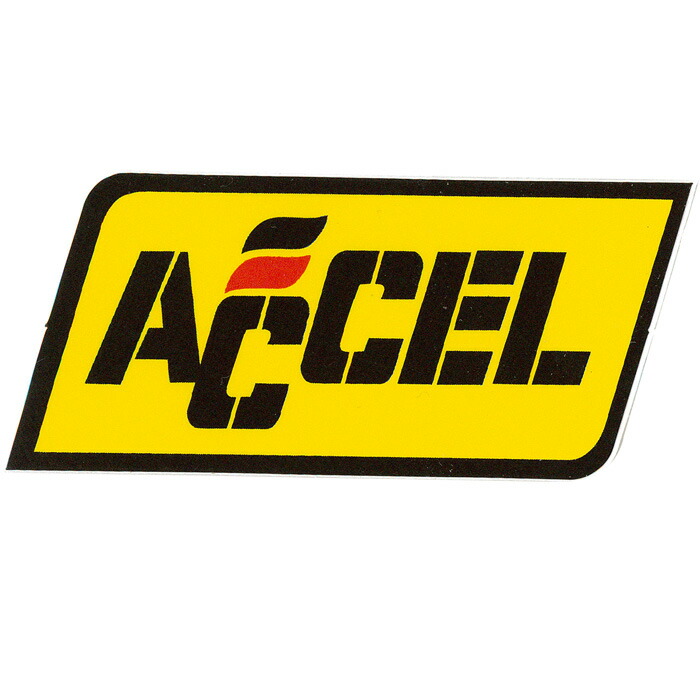 楽天市場 メール便送料無料 レーシングステッカー アクセル Ms011 Accel ステッカー かっこいい 車 アメリカン スーツケース バイク おしゃれ アウトドア アメリカン雑貨 あす楽対応 ハイドアウト