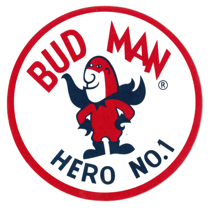 楽天市場 メール便送料無料 レーシングステッカー バドマン Ms091 Bud Man ステッカー かっこいい 車 アメリカン スーツケース バイク おしゃれ アウトドア アメリカン雑貨 あす楽対応 ハイドアウト