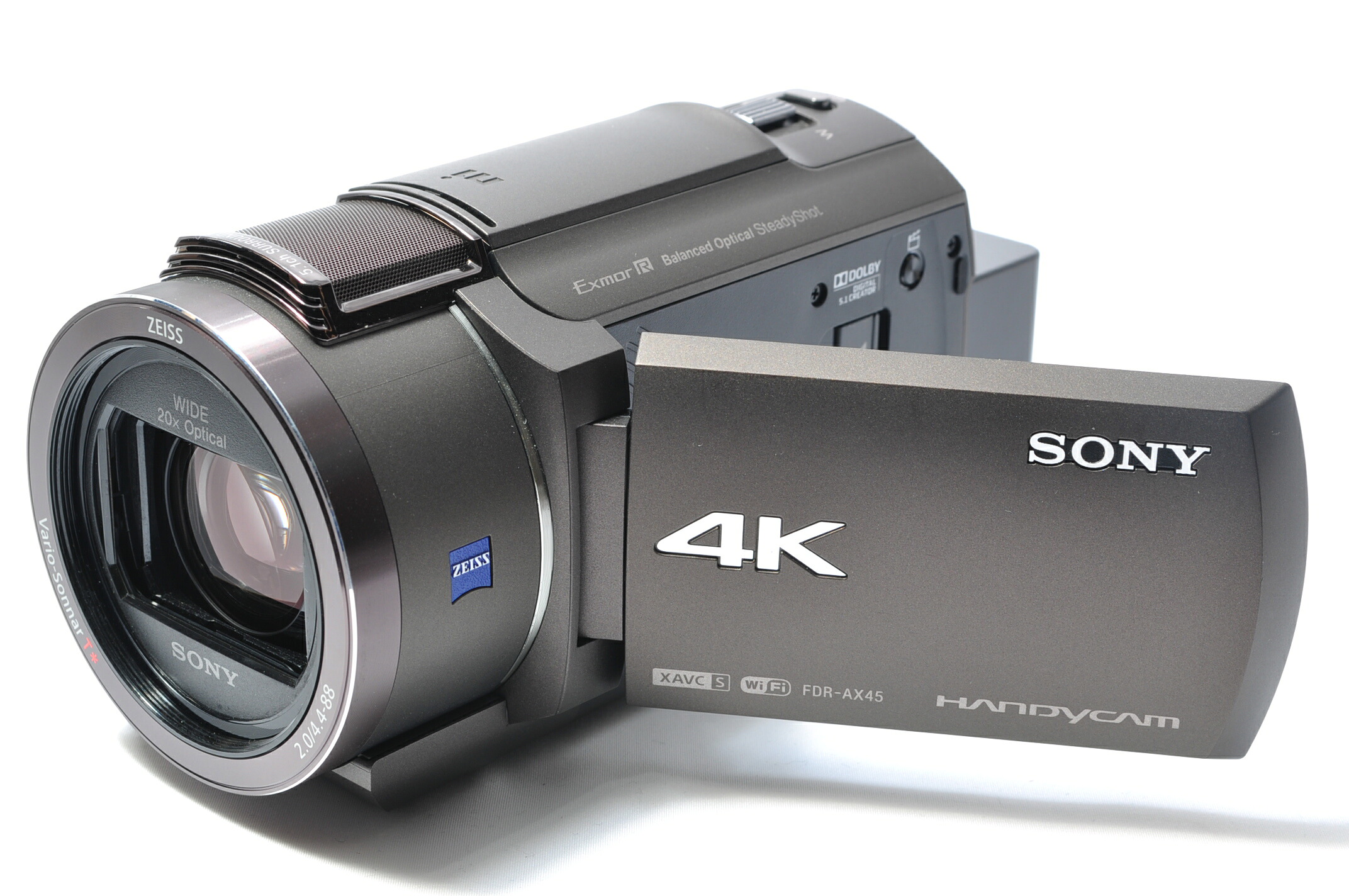 【中古】【1ヶ月保証】 ビデオカメラ ソニー SONY FDR-AX45 ブロンズブラウン 内蔵メモリー64GB 光学ズーム20倍 空間光学手ブレ補正 FDR-AX45 TI|カメラのヒデヨシ 店