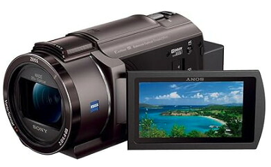 【中古】【1ヶ月保証】 ビデオカメラ ソニー SONY Handycam FDR-AX45A(2022年モデル) ブロンズブラウン 内蔵メモリー64GB 光学ズーム20倍 空間光学手ブレ補正 FDR-AX45A B｜カメラのヒデヨシ 店 63,140円