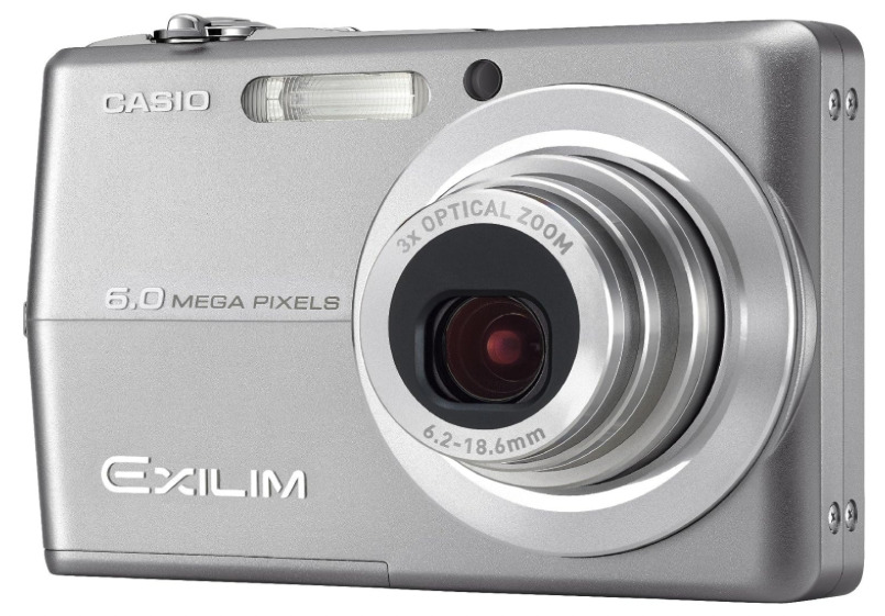 【中古】【1ヶ月引き受ける】カシオ CASIO デジタル写真機 EXILIM ZOOM EX-Z600 しろがね色
