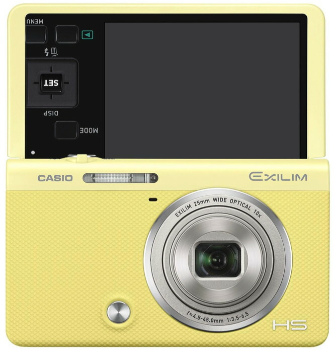 【中古】【1ヶ月引き受ける】カシオ CASIO EXILIM EX-ZR70YW 「自分自身撮りチルト液晶」 「メイクアップ\u0026セルフィーアート」 EXZR70 黄色