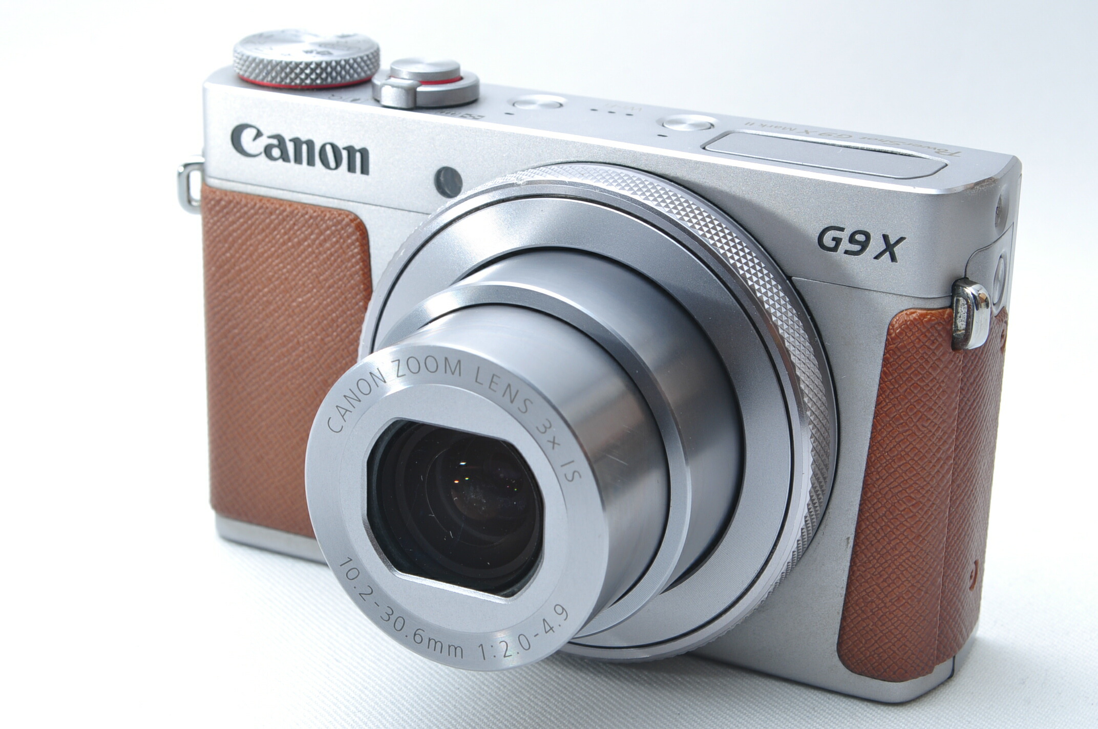 【中古】【1ヶ月引き受ける】キヤノン Canon PowerShot G9 X Mark II しろがね色 光学3倍望遠レンズ PSG9XMARKIISL