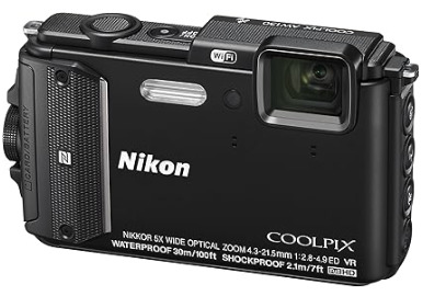 【中古】【1ヶ月保証】 ニコン Nikon デジタルカメラ COOLPIX AW130 ブラック BK SDカード付き