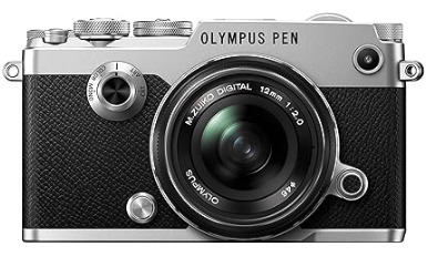 【中古】【1ヶ月保証】 オリンパス OLYMPUS ミラーレス一眼 PEN-F 12mm F2.0LK SLV SDカード付き