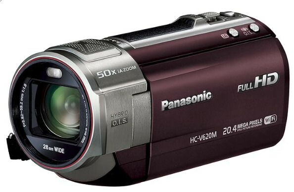 【中古】【1ヶ月引き請ける】 パナソニック Panasonic デジタルハイビジョンビデオカメラ V620 内蔵記憶装置32GB 赤銅色 HC-V620M-T
