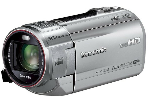 【中古】【1ヶ月引き請ける】 パナソニック Panasonic デジタルハイビジョンビデオカメラ V620 内蔵記憶装置32GB しろがね色 HC-V620M-S