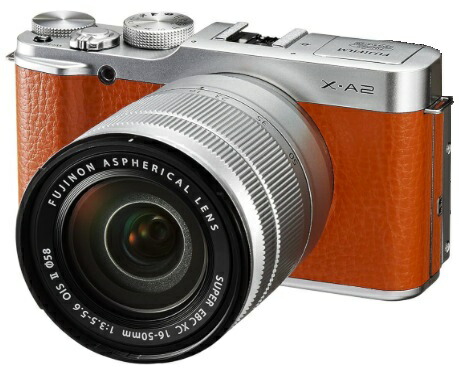 【中古】【1ヶ月引き請ける】 富士フイルム FUJIFILM X-A2 水晶体一揃いの道具 赤銅色 銀鏡受け答え一眼