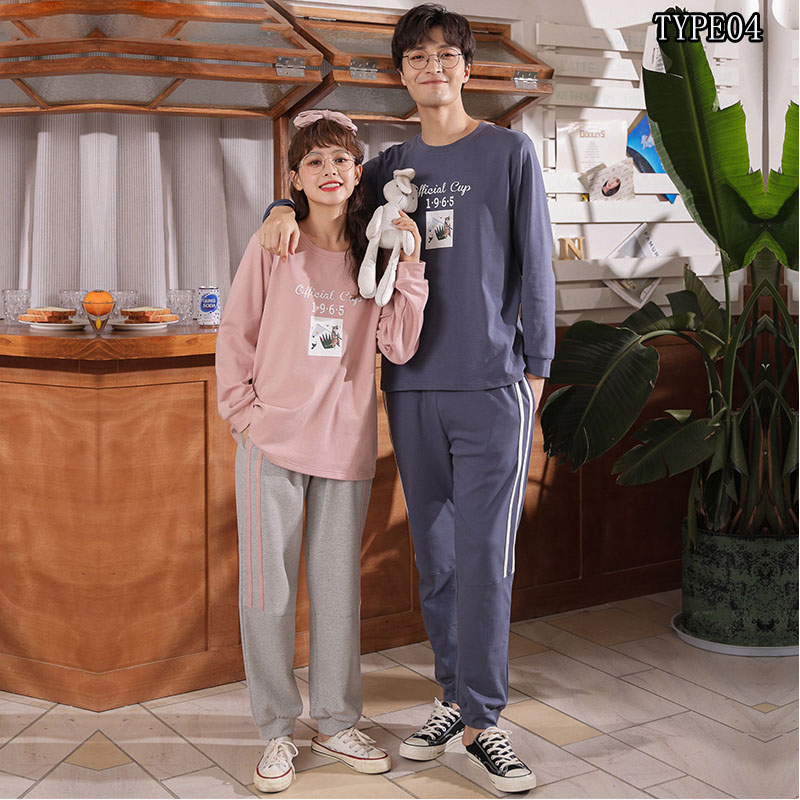 パジャマ綿100 パジャマカップル ペアパジャマ レディースルームウェア 寝巻きもこもこルームウェア 可愛い ゆったり 長袖