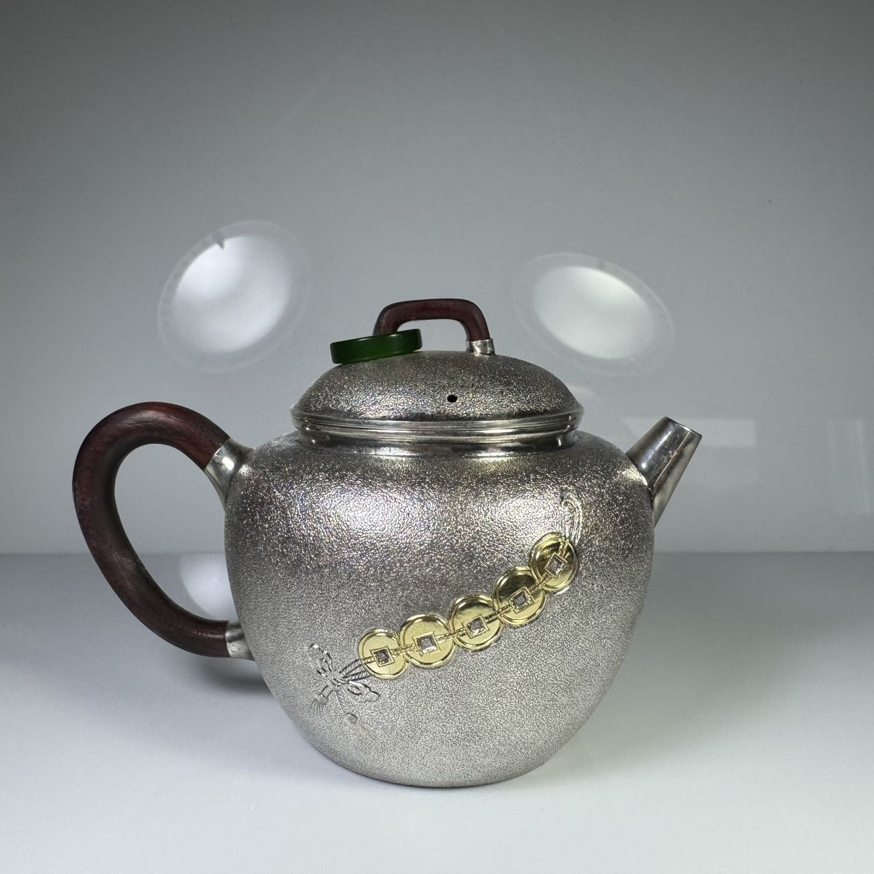 楽天市場】純金 茶釜 金属工芸品 747.5g 急須 骨董品 金瓶