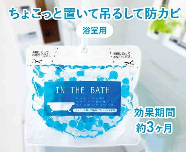 ちょこっと置いて吊るして防カビ浴室用2個組洗面所浴室シャワールームバスルームBB菌化学薬品不使用バイオパワー日本製