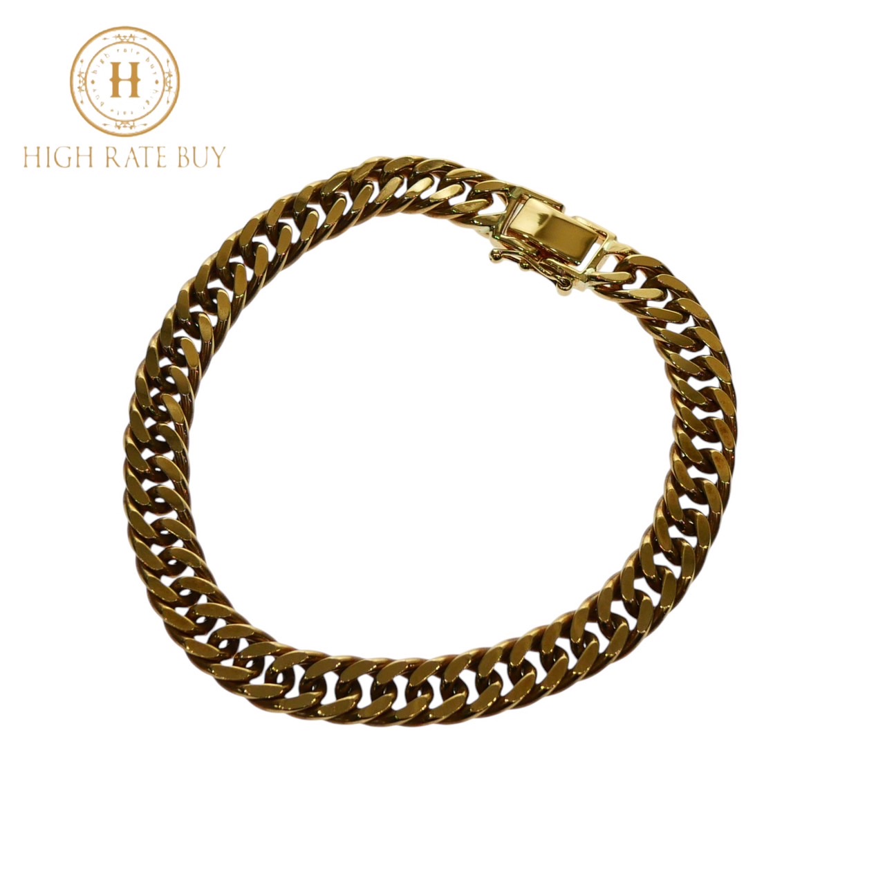 楽天市場】【新品同様】喜平ブレスレット K18 18金 750 2面ダブル 30.4  