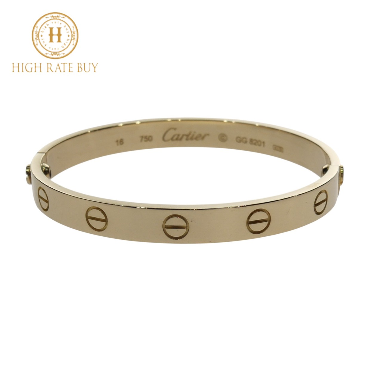 【新品同様】Cartier カルティエ ラブブレス K18YG 750 ゴールド ブレスレット ジュエリー B6067517 #16 レディース アクセサリー バングル LOVE BRACELET