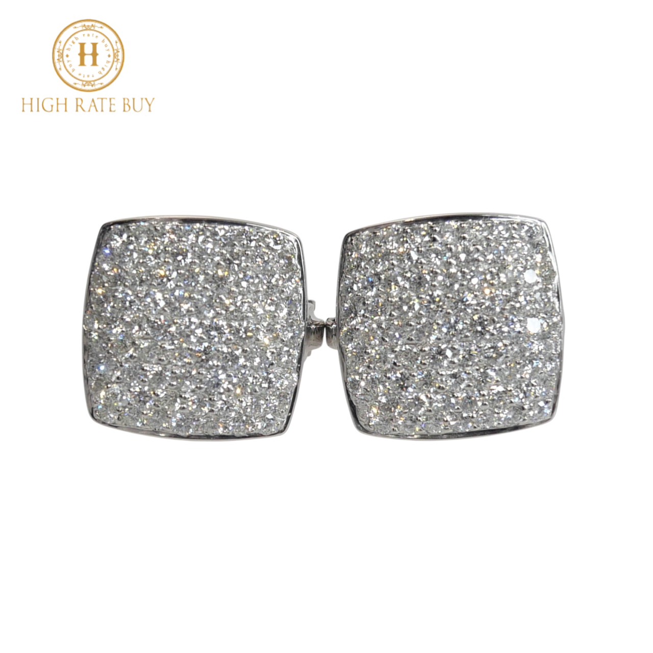 【未使用品】ダイヤモンド ピアス K18WG 750 ホワイトゴールド ダイヤモンド 3.12ct パヴェ レディース ジュエリー アクセサリー ダイヤピアス イヤリング