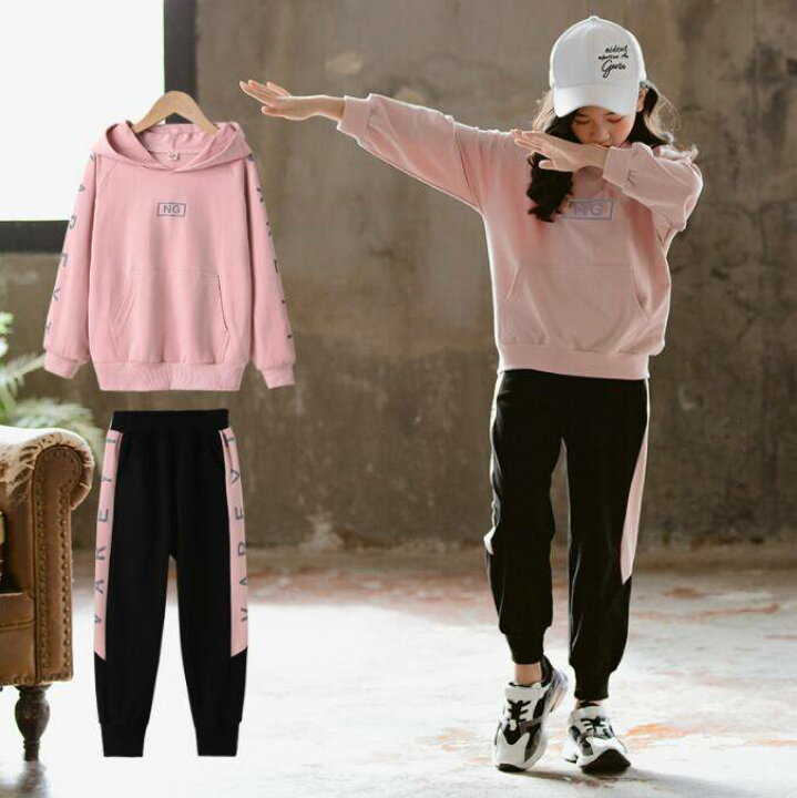 子供服 おしゃれ ジャージ 女の子 上下セット スウェット セットアップ キッズ ダンスウェア ステージ 衣装 スポーツウェア 部屋着カジュアル 最大93 オフ