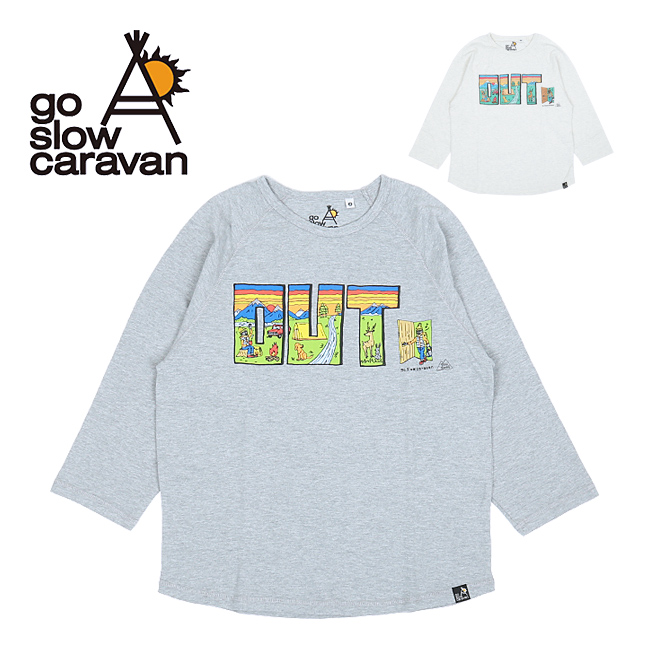 楽天市場 Go Slow Caravan ゴースローキャラバン 鹿の子8分袖ラグランプリントteegsc Yoohoo Outdoor Tシャツ アウトドア おしゃれ イラスト メール便 代引不可 Highball