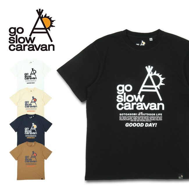 楽天市場 Go Slow Caravan ゴースローキャラバン Usa C 天竺 Gsc Logo コンセプト Ss Tee トップス 半袖 Tシャツ アウトドア メール便 代引不可 Highball