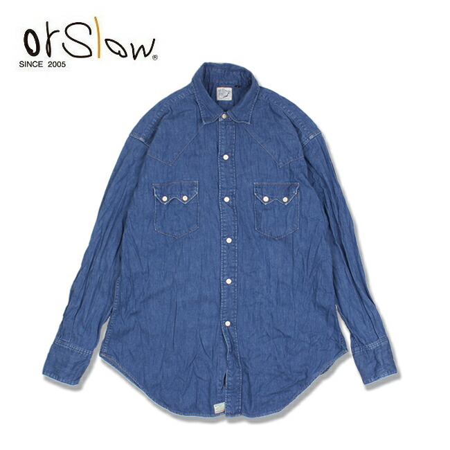 21年春夏再入荷 楽天市場 Orslow オアスロウ Vintage Fit Western Shirt Denim Used ヴィンテージフィットウエスタンシャツデニムユーズド 03 V8024 95 ベーシック メンズ トップス Highball 在庫一掃 トップス カジュアルシャツ Powertekindustrial