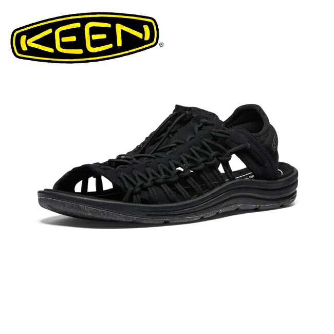 ●KEEN キーン UNEEK II OT ユニークツーオーティー Black/Black 1027290 【メンズ サンダル アウトドア】